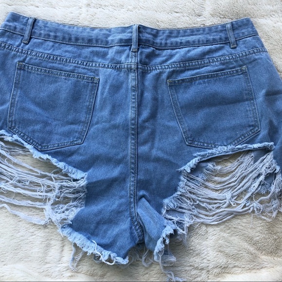SHEIN Jean Shorts NWOT - Picture 3 of 5